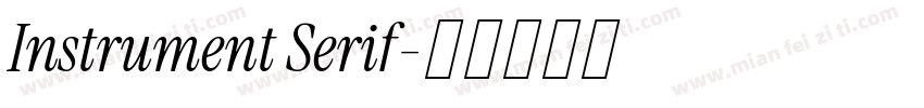 Instrument Serif字体转换